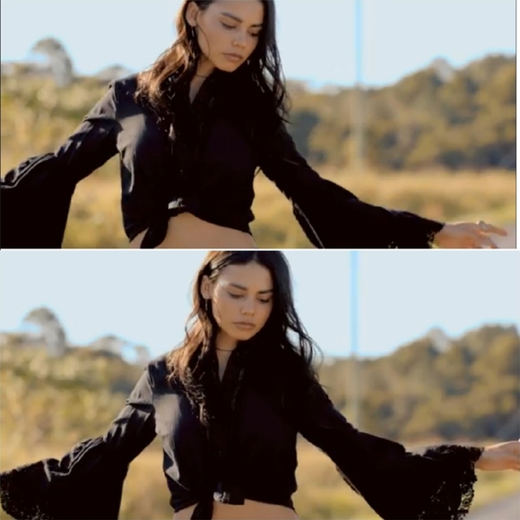 New Auguste Starlight Dancer Angel Black Blouse XS - Picture 3 of 16